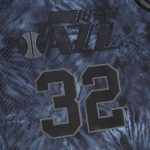 Official Utah Jazz mens utah jazz karl malone mitchell  ness black hardwood classics 199192 tie-dye swingman jersey Collection | City Edition Jerseys & Hats