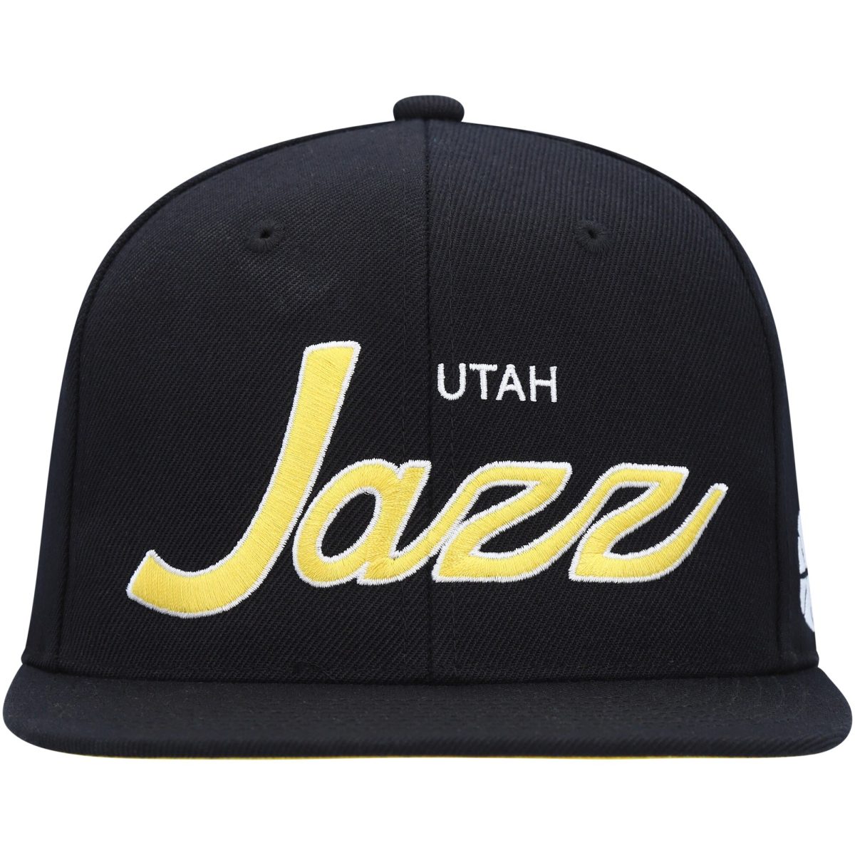 Official Utah Jazz mens utah jazz mitchell  ness black hardwood classics script 2.0 snapback hat Collection | City Edition Jerseys & Hats
