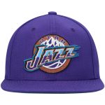 Official Utah Jazz mens utah jazz mitchell  ness purple hardwood classics team ground 2.0 snapback hat Collection | City Edition Jerseys & Hats