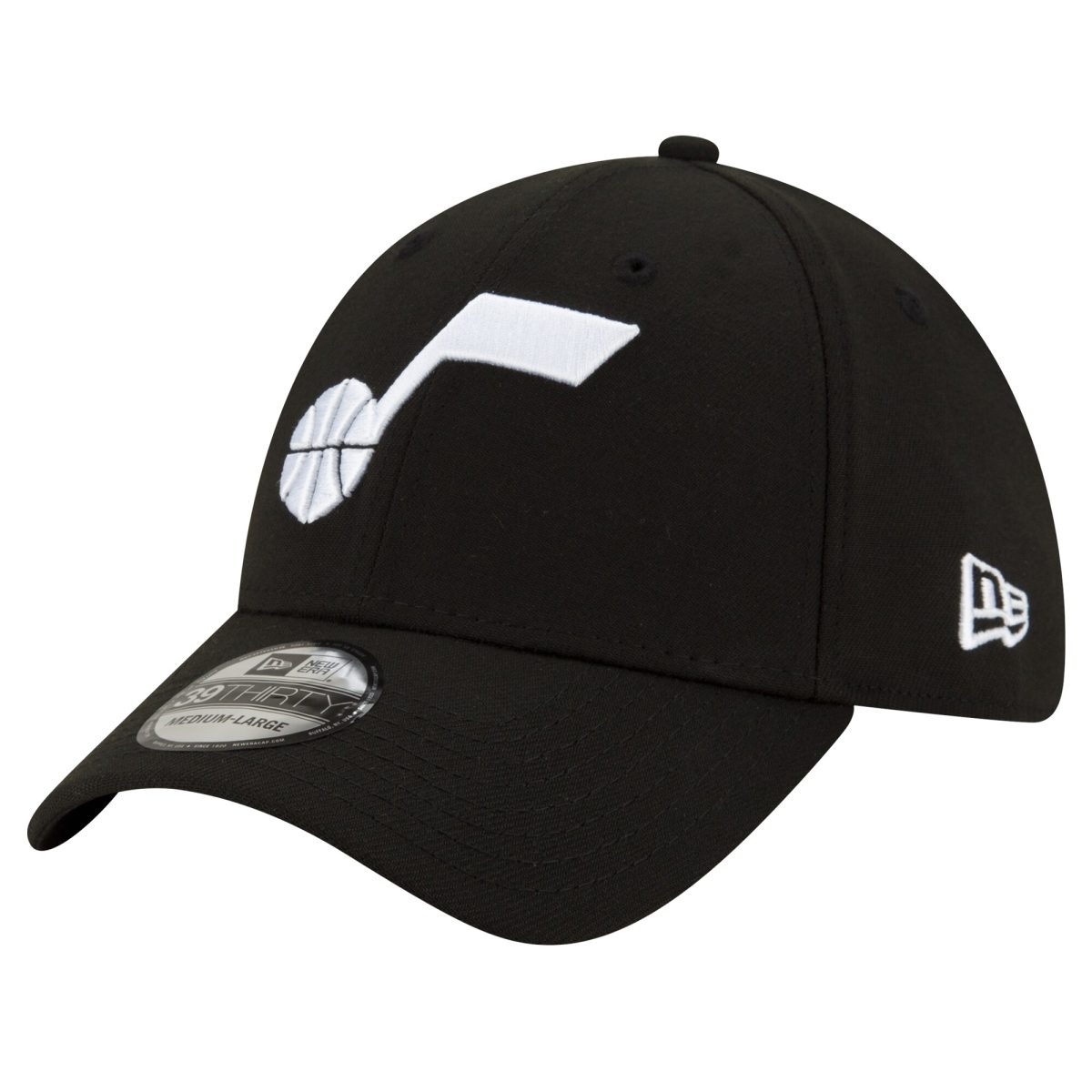 Official Utah Jazz mens utah jazz new era black logo 39thirty flex hat Collection | City Edition Jerseys & Hats