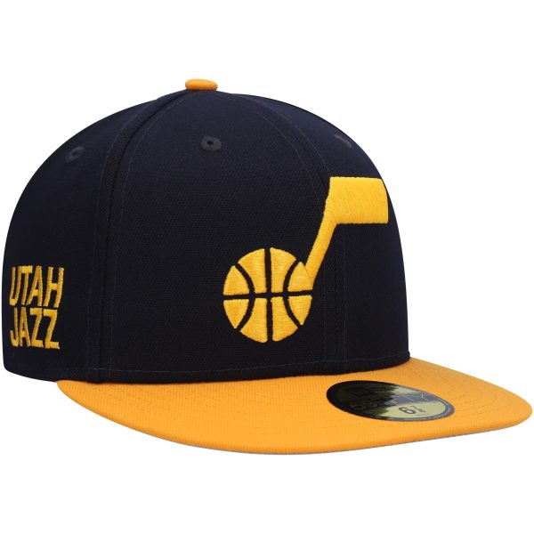 Official Utah Jazz mens utah jazz new era navygold midnight 59fifty fitted hat Collection | City Edition Jerseys & Hats