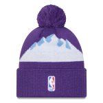 Official Utah Jazz mens utah jazz new era purple 202425 city edition cuffed knit hat with pom Collection | City Edition Jerseys & Hats