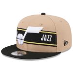 Official Utah Jazz mens utah jazz new era tanblack 2024 nba draft 9fifty snapback hat Collection | City Edition Jerseys & Hats