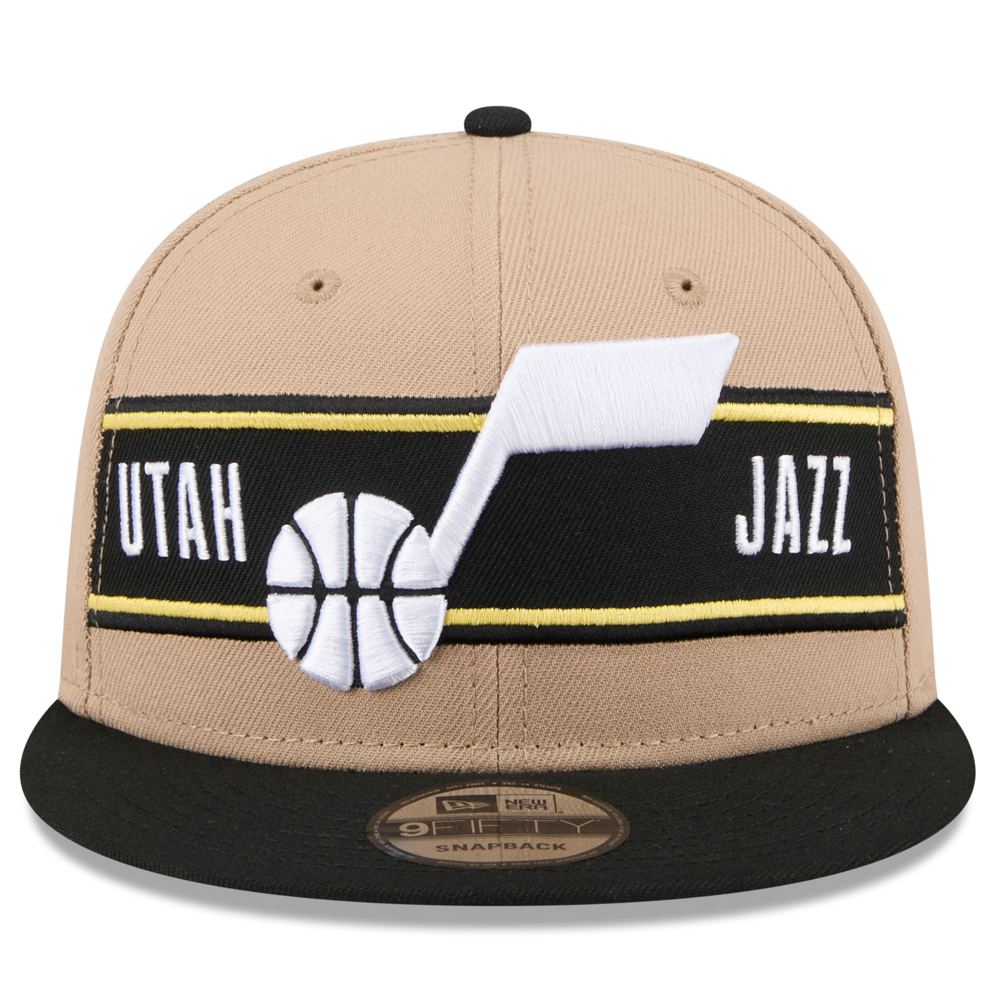 Official Utah Jazz mens utah jazz new era tanblack 2024 nba draft 9fifty snapback hat Collection | City Edition Jerseys & Hats