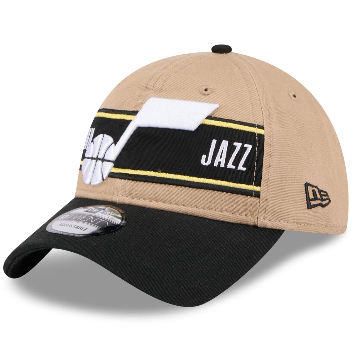 Official Utah Jazz mens utah jazz new era tanblack 2024 nba draft 9twenty adjustable hat Collection | City Edition Jerseys & Hats
