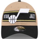 Official Utah Jazz mens utah jazz new era tanblack 2024 nba draft 9twenty adjustable hat Collection | City Edition Jerseys & Hats