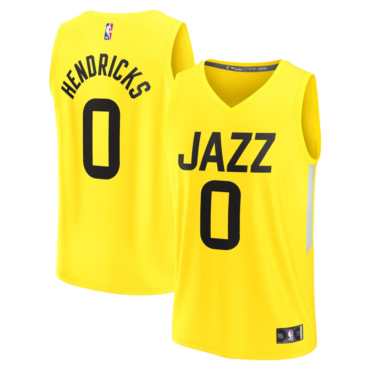 Official Utah Jazz mens utah jazz taylor hendricks fanatics yellow fast break replica jersey – icon edition Collection | City Edition Jerseys & Hats