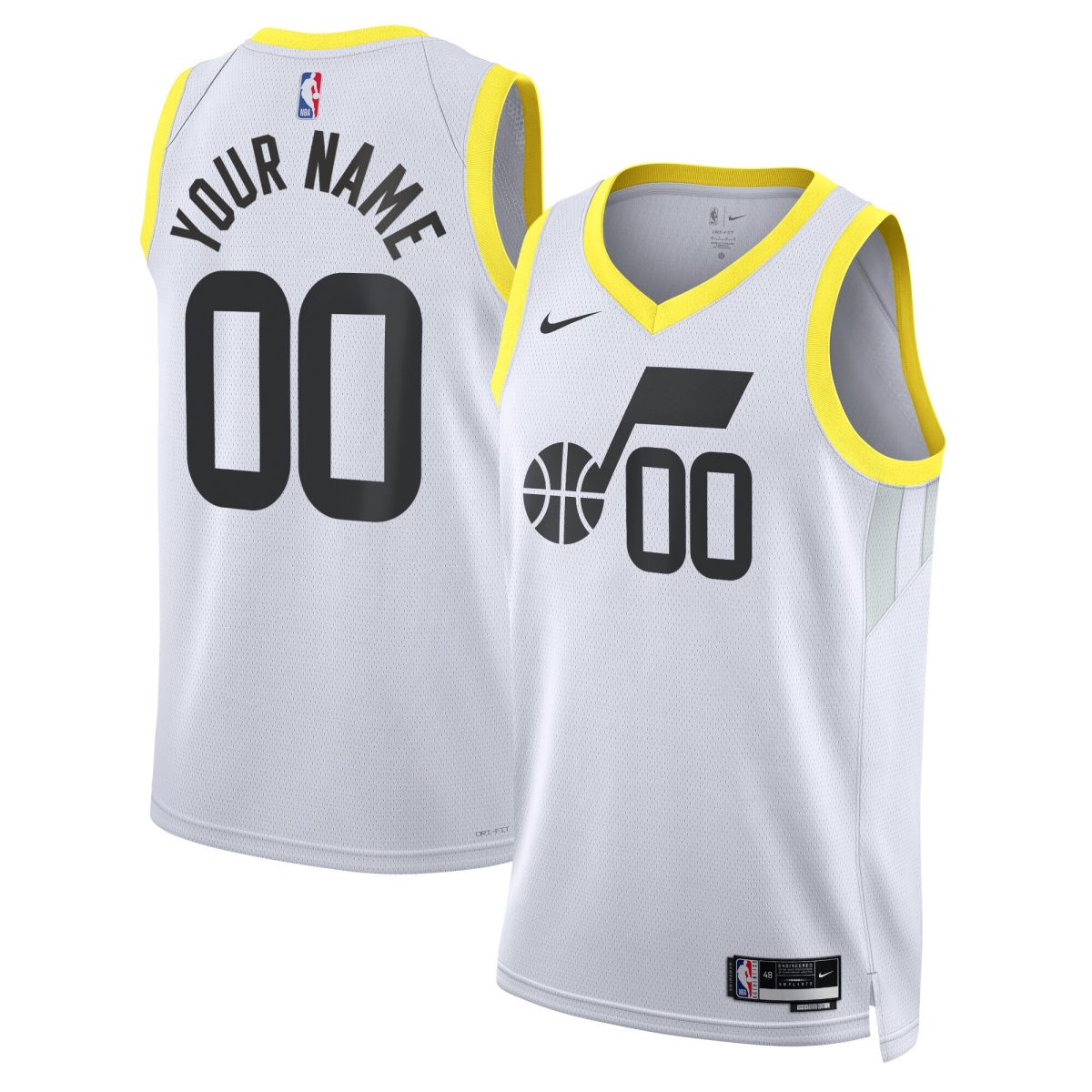 Official Utah Jazz unisex utah jazz nike white swingman custom jersey – association edition Collection | City Edition Jerseys & Hats